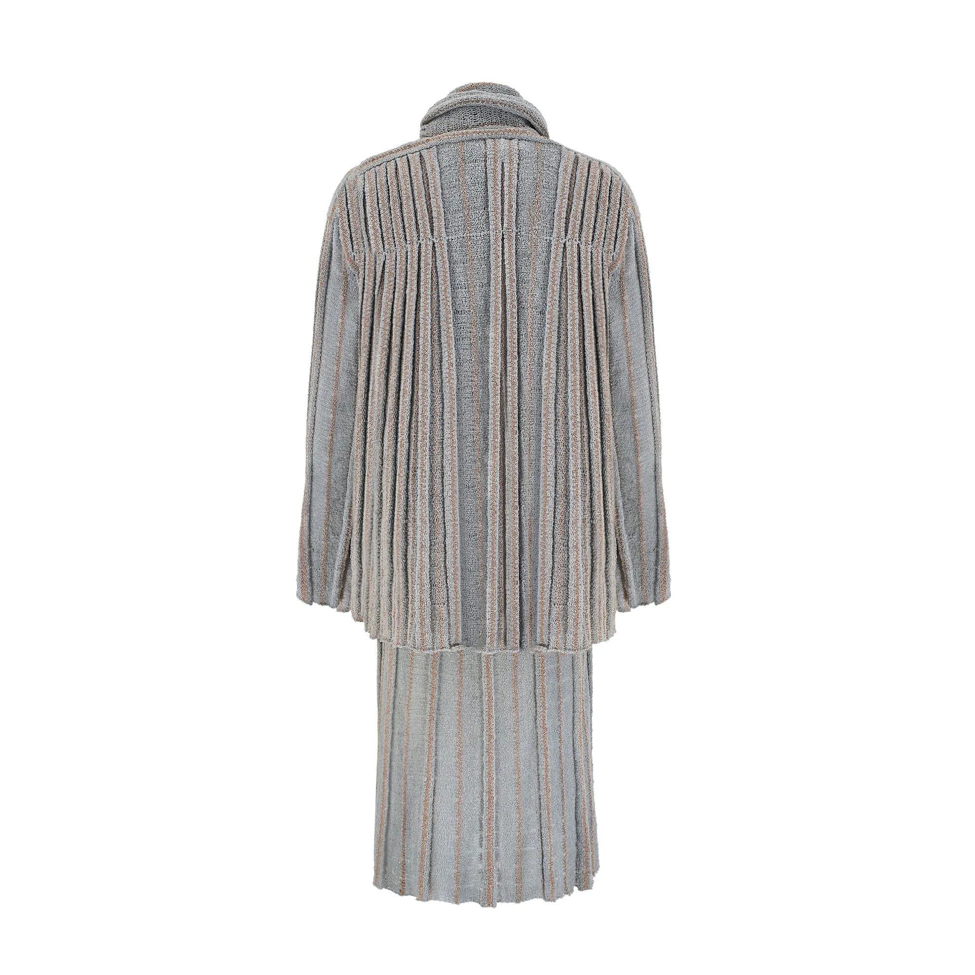 1970s Mary Farrin Four Piece Knitted Skirt Suit