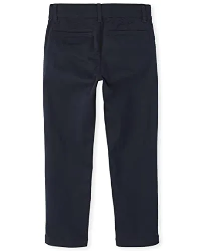 Boys Stretch Skinny Chino Pants Jeans, Black Single,