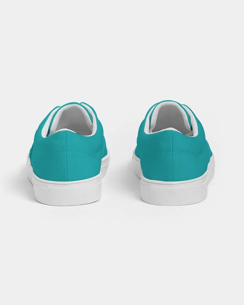 Bright Green Cyan Women's Canvas Sneakers | Women's | Bright Pure Green Cyan | C100M0Y38K0