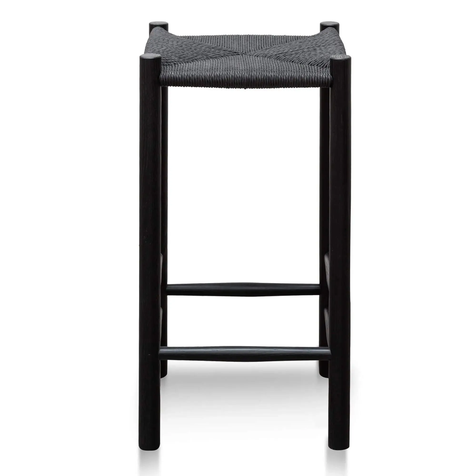 Calibre 65cm Oak Bar Stool - Black BS2978-OW