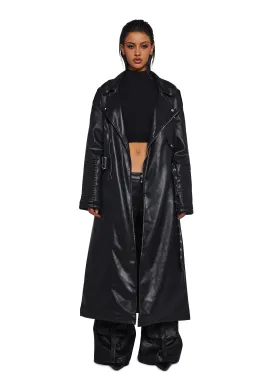 Circuit Breaker Moto Trench Coat