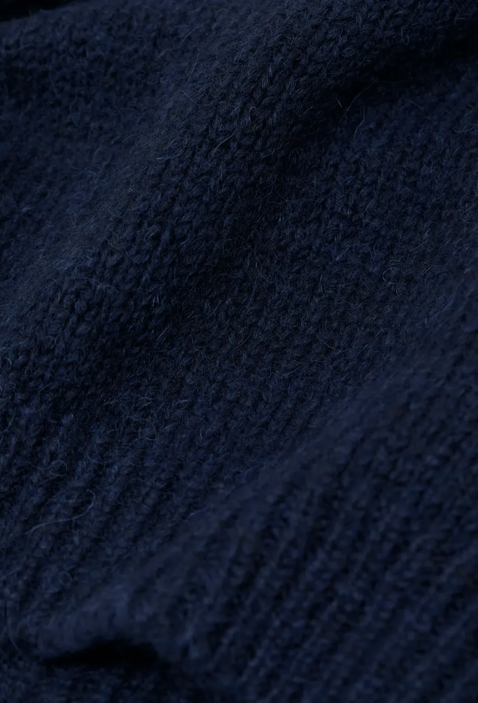 Cropped Crewneck Sweater - Dark Night