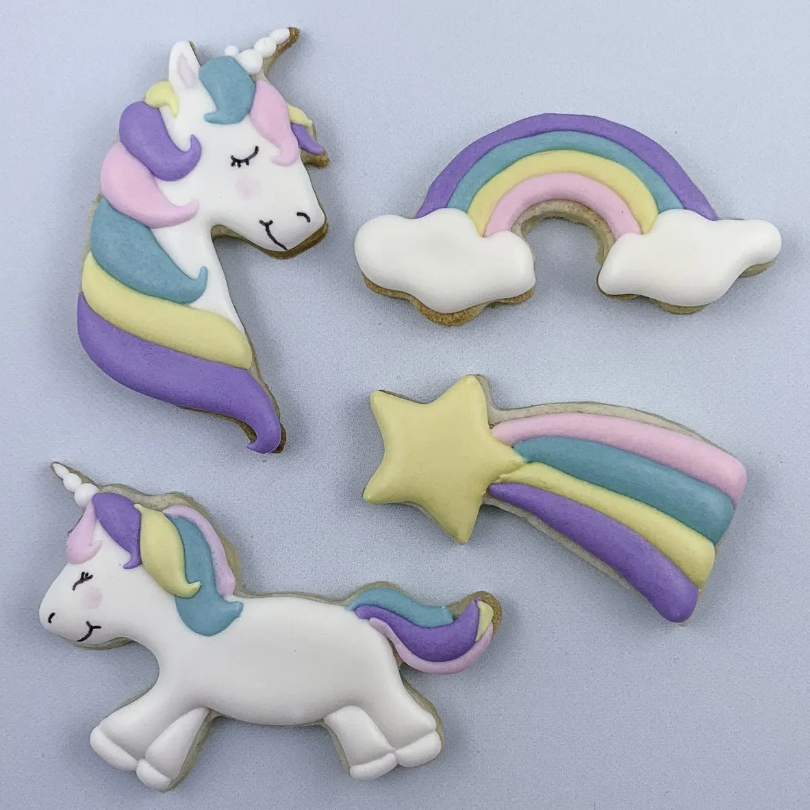Cutie Cupcake Cutter Set - Unicorn and Rainbows