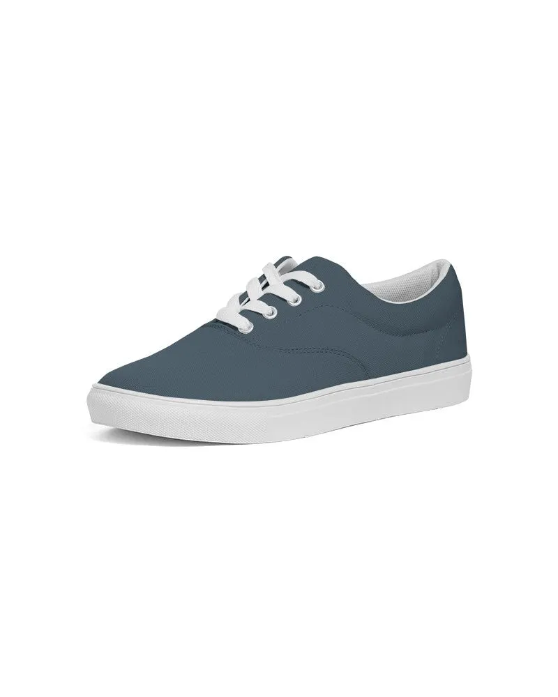 Dark Cyan Women's Canvas Sneakers | Women's | Dark Pale Pastel Cyan | C30M0Y0K80