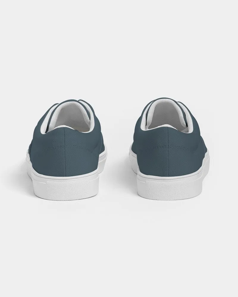Dark Cyan Women's Canvas Sneakers | Women's | Dark Pale Pastel Cyan | C30M0Y0K80
