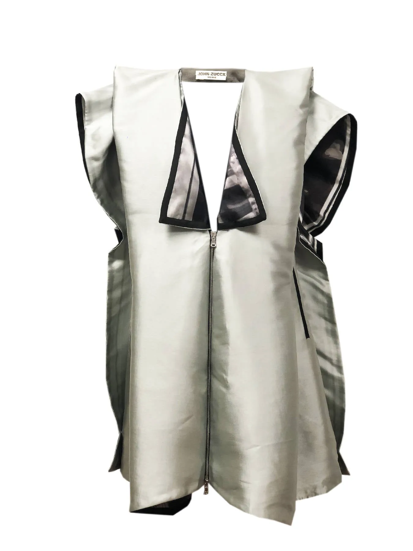 Double Face Printing Lapel Straight Jacket