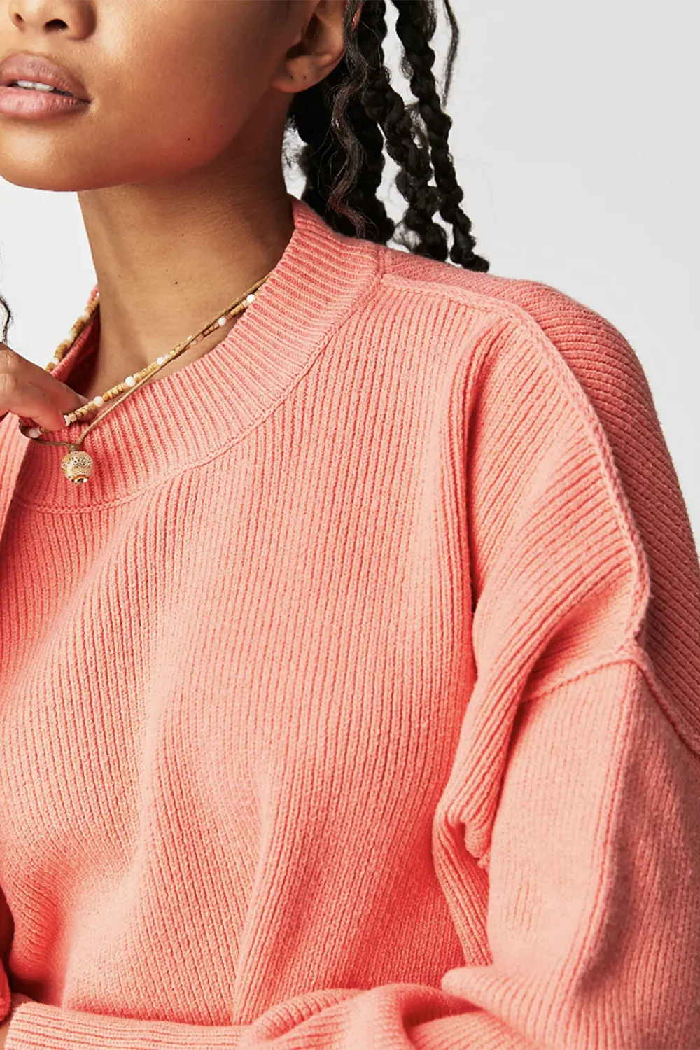 FP Easy Street Crop Pullover - Guava Juice