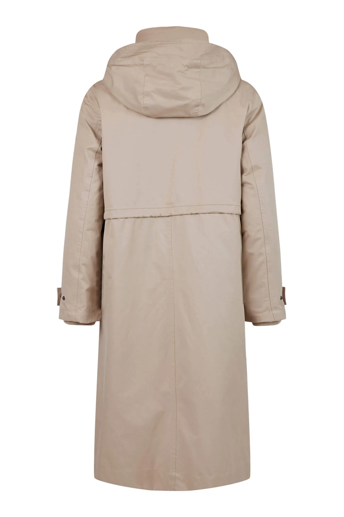 Frandsen 760-292-13 Stone Quilted Layer Long Coat Jacket