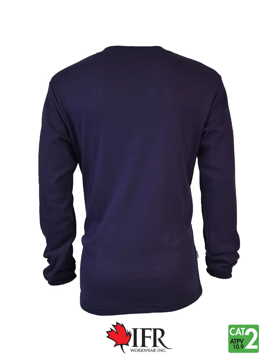 Front Line 6.9 oz Henley Long Sleeve T-Shirt - 660