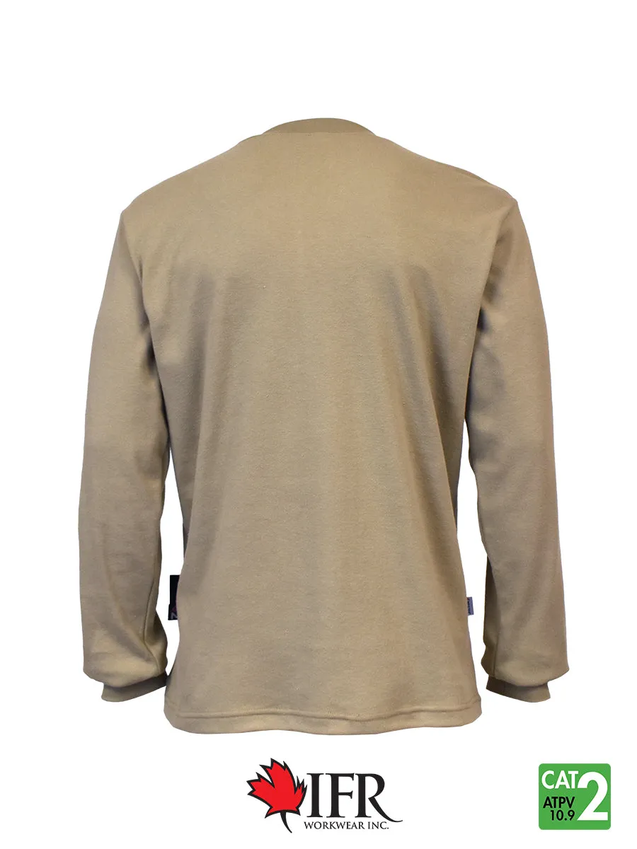 Front Line 6.9 oz Henley Long Sleeve T-Shirt - 660