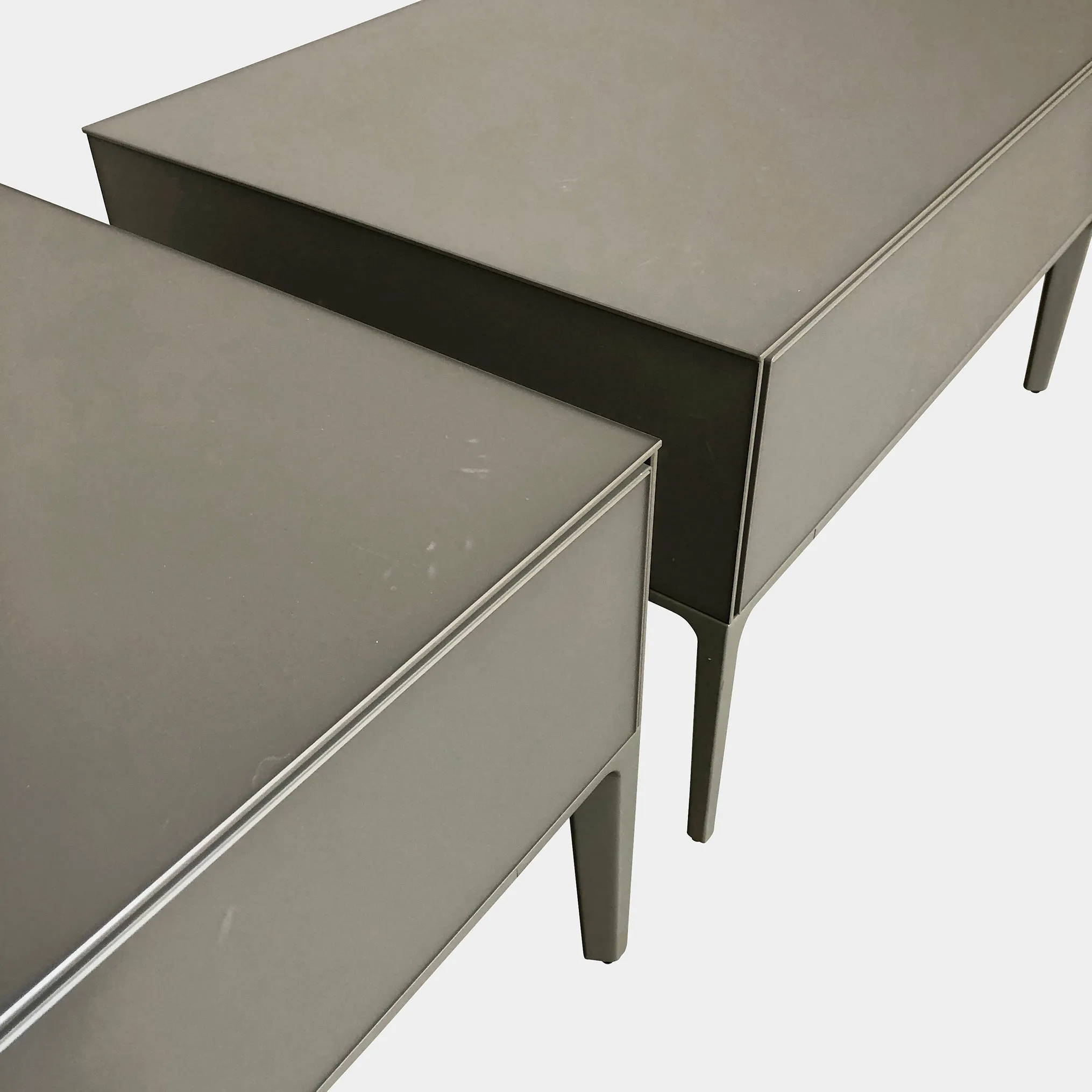 Gray Lacquer Nightstand (2 in stock)