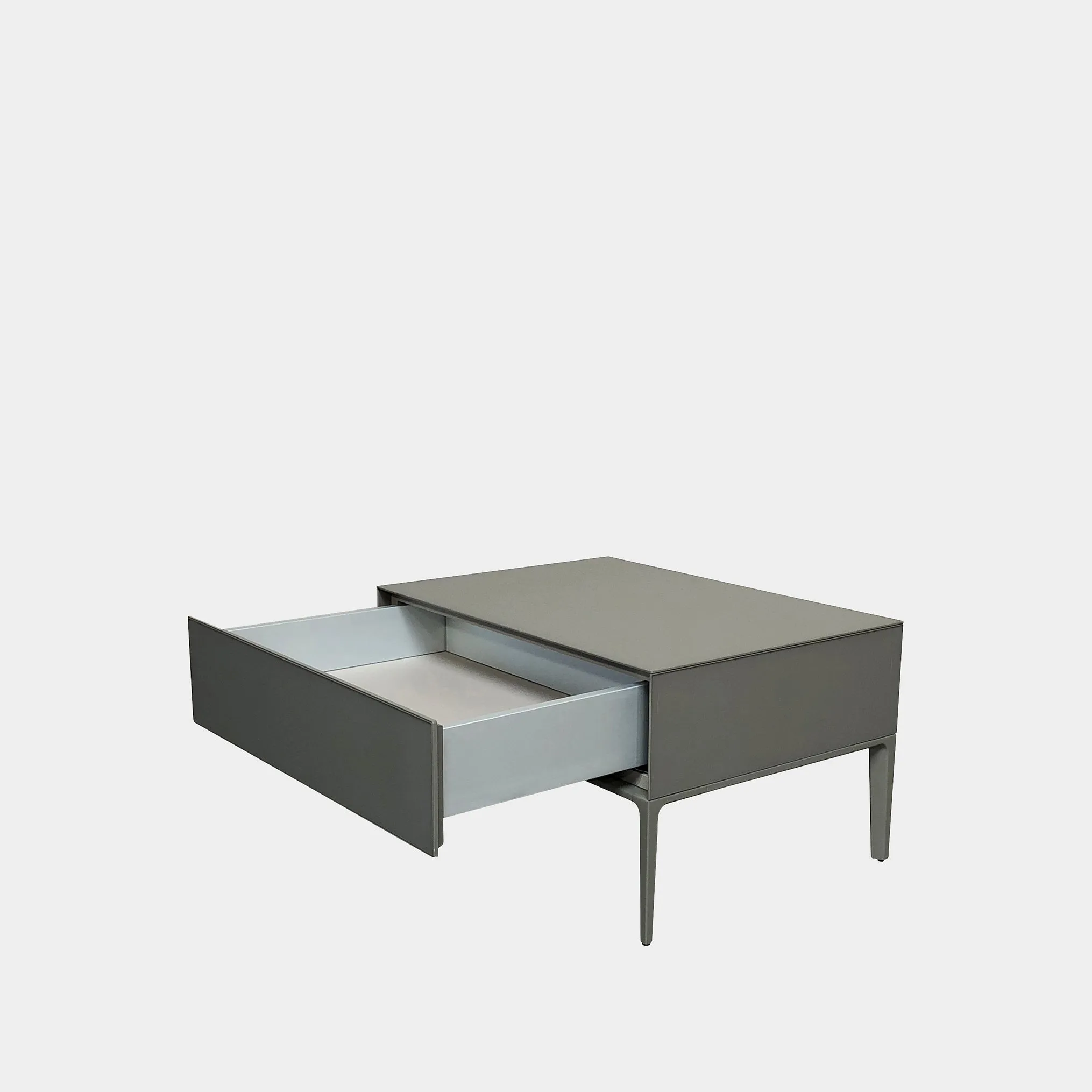 Gray Lacquer Nightstand (2 in stock)