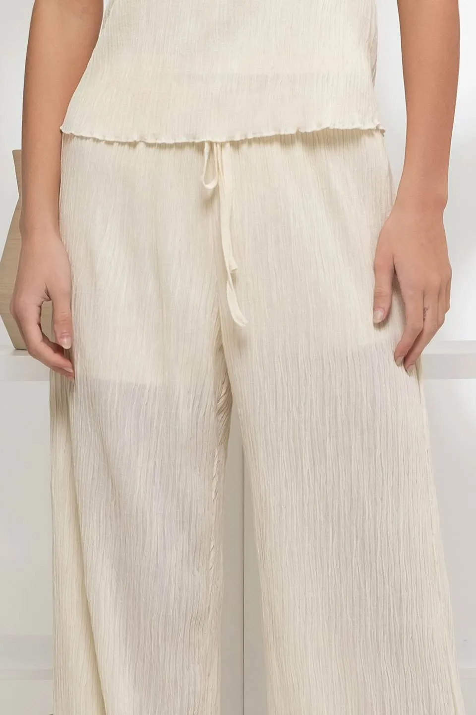 HIGH WAIST PLISSE DRESS PANTS