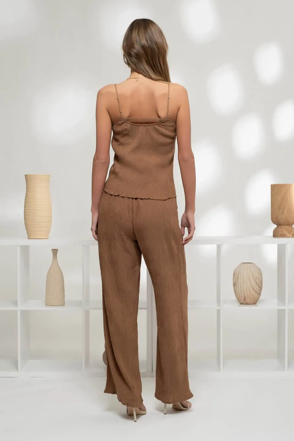 HIGH WAIST PLISSE DRESS PANTS