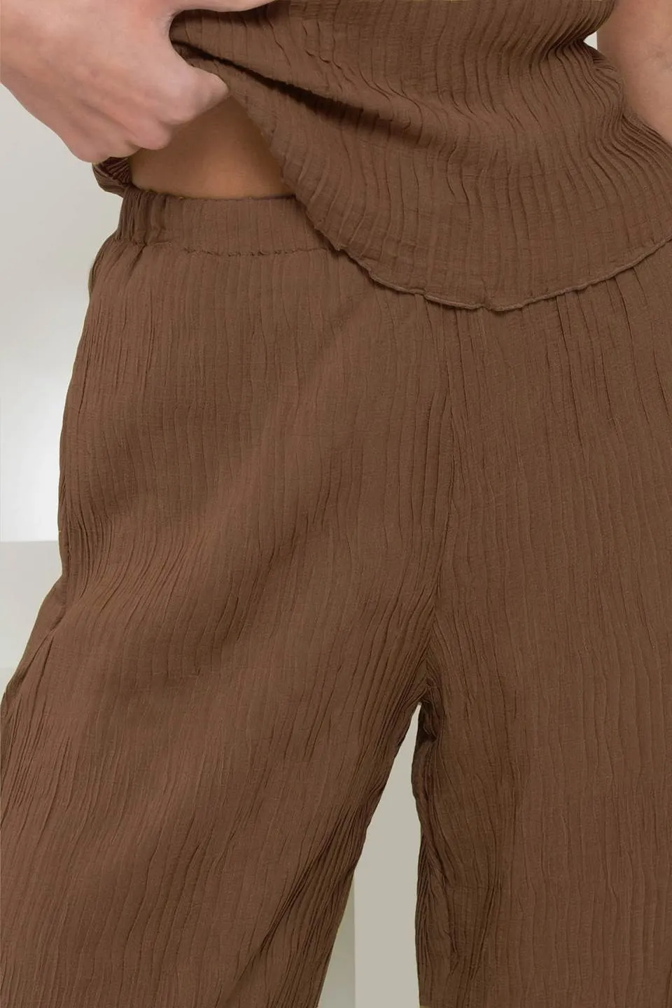 HIGH WAIST PLISSE DRESS PANTS