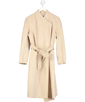 J McLaughlin Beige Iryna Soft Wool Coat - Sand UK M