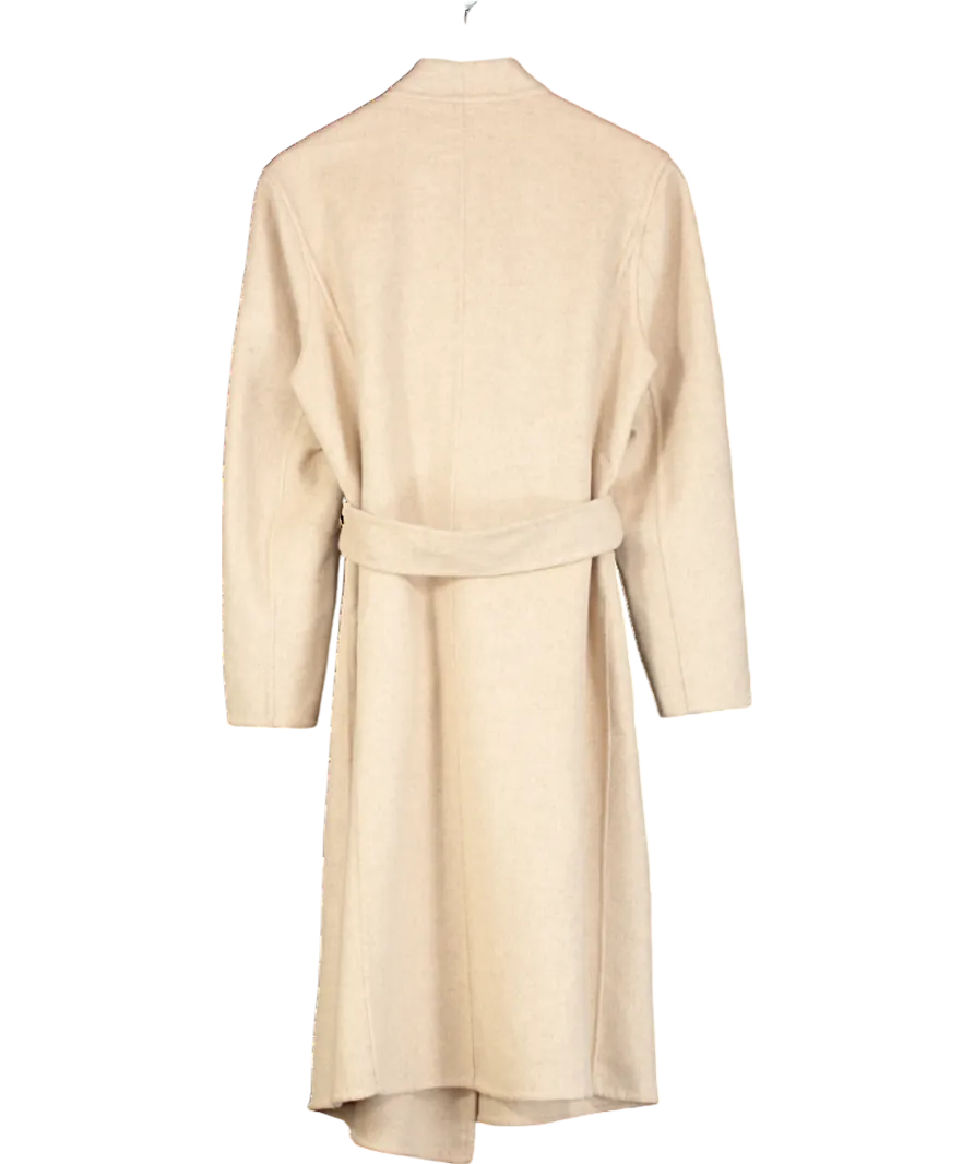 J McLaughlin Beige Iryna Soft Wool Coat - Sand UK M