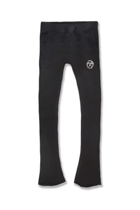 Kids Afterlife Stacked Sweatpants (Black Shadow)
