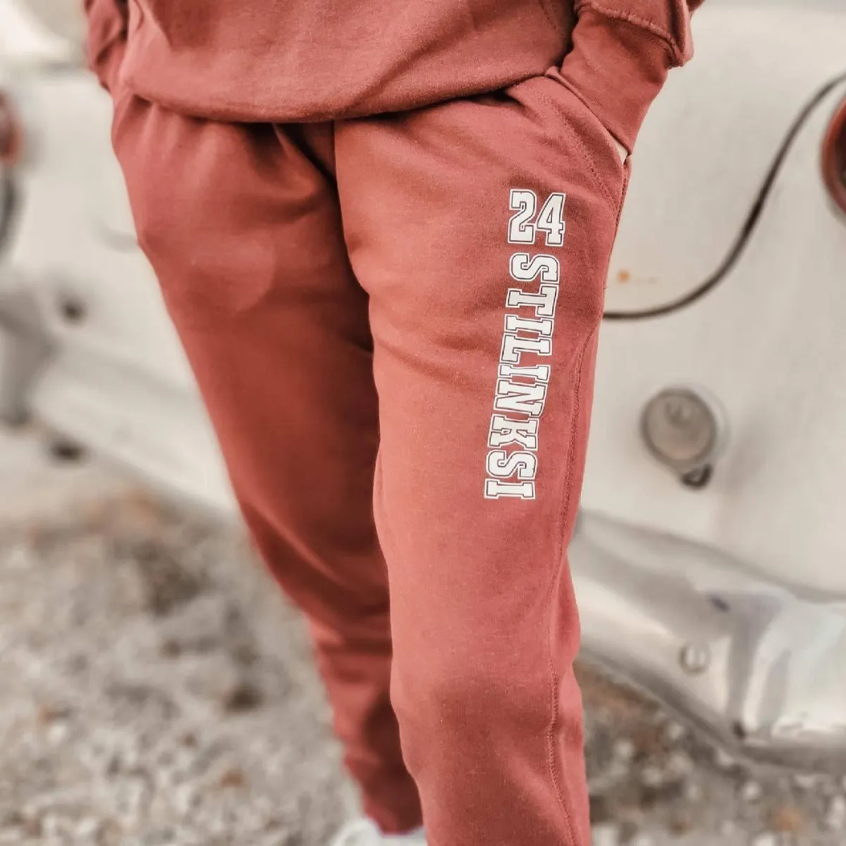 Lacrosse Burgundy Premium Fleece Joggers (Unisex)