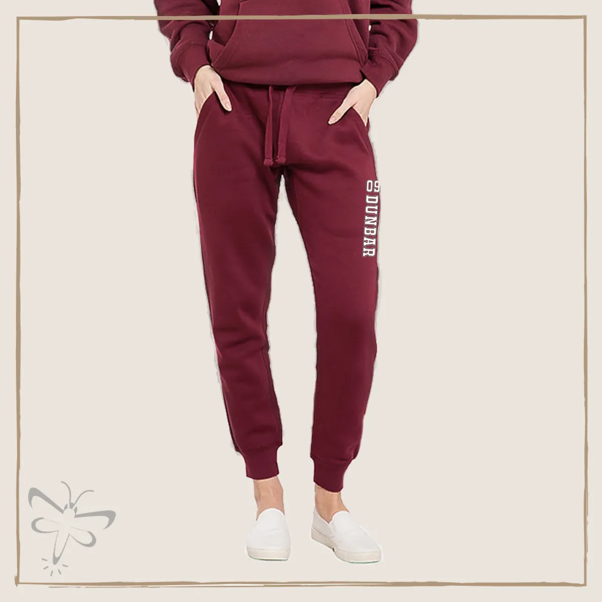 Lacrosse Burgundy Premium Fleece Joggers (Unisex)