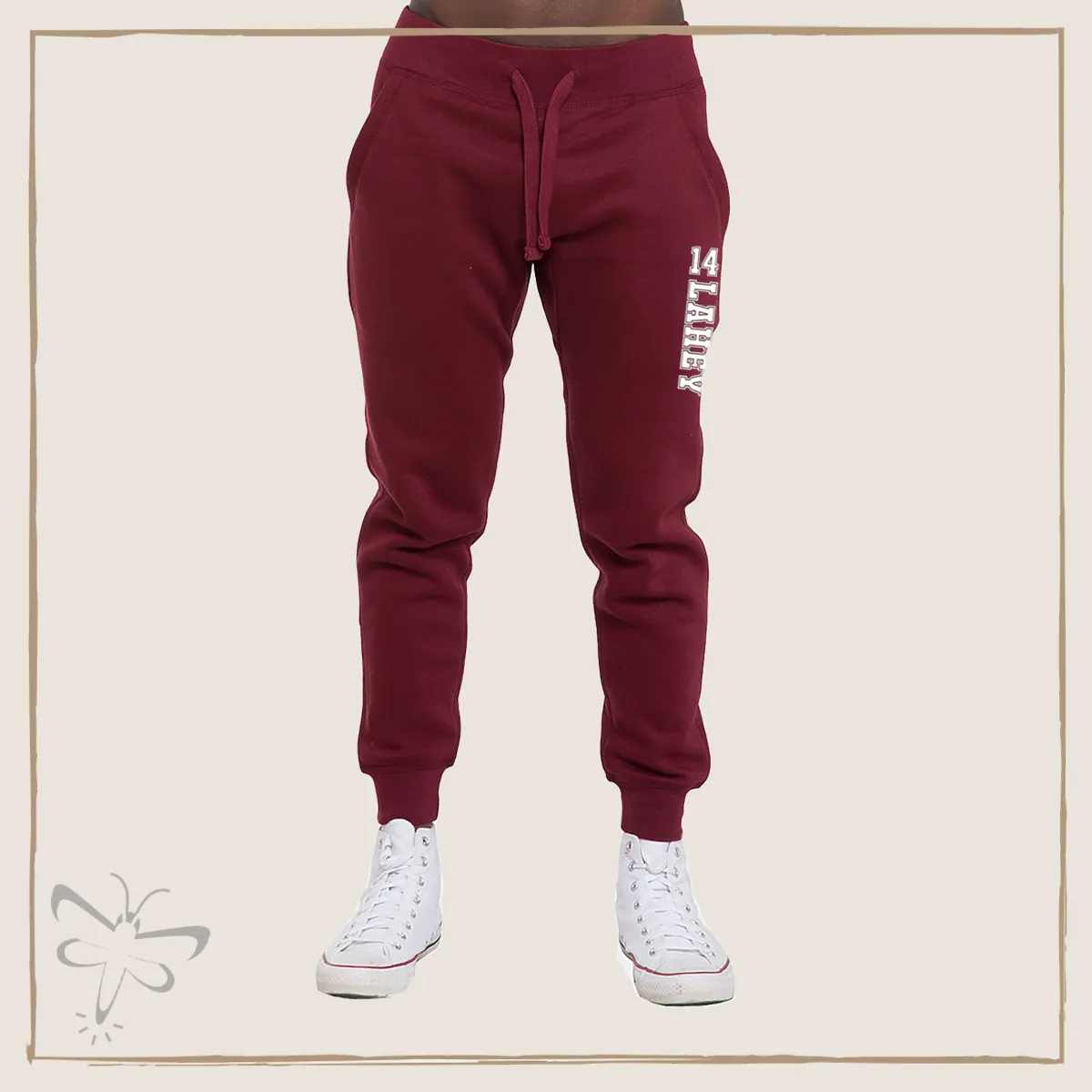 Lacrosse Burgundy Premium Fleece Joggers (Unisex)