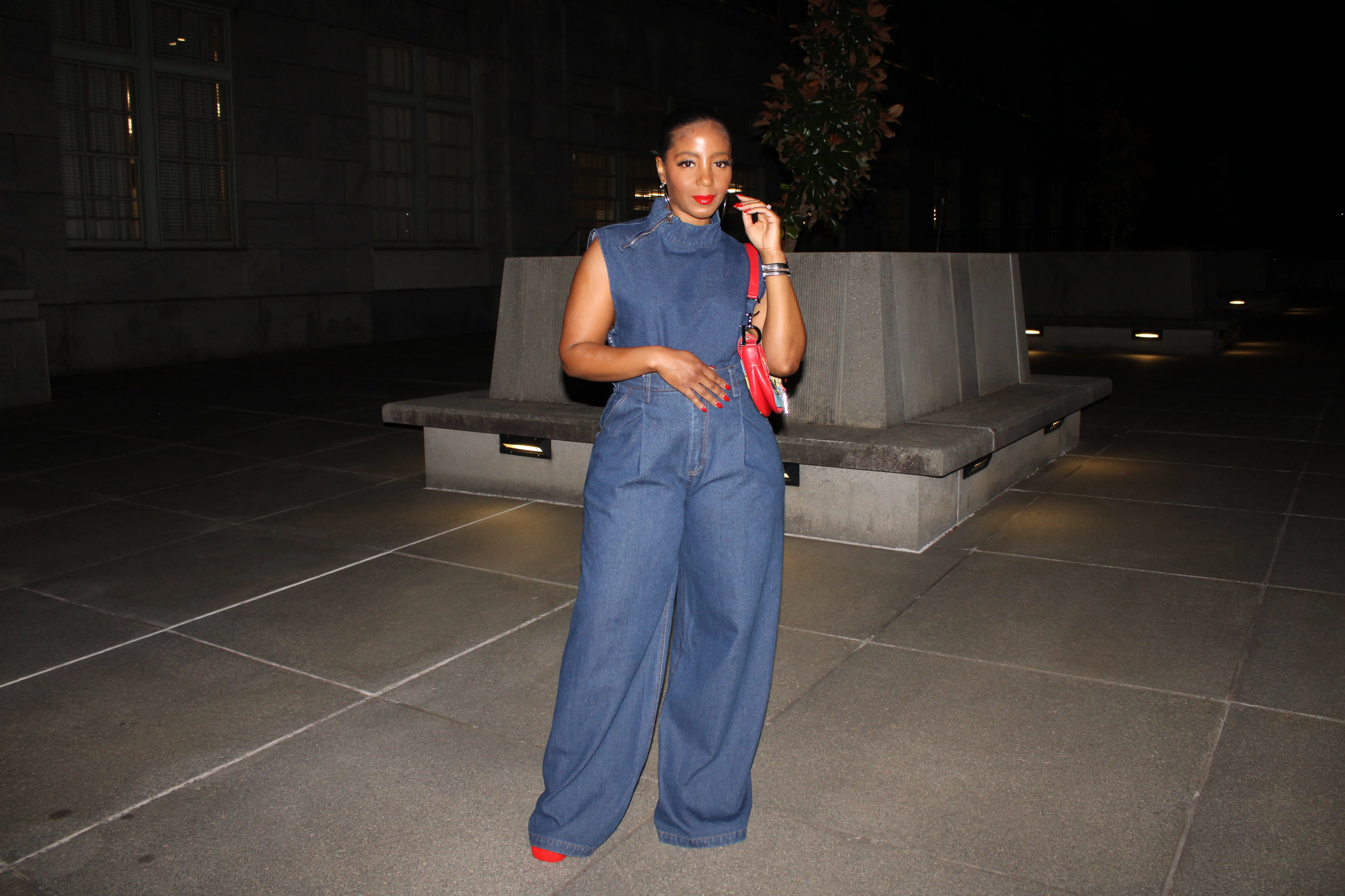 Lovin On Me Denim Pants Set