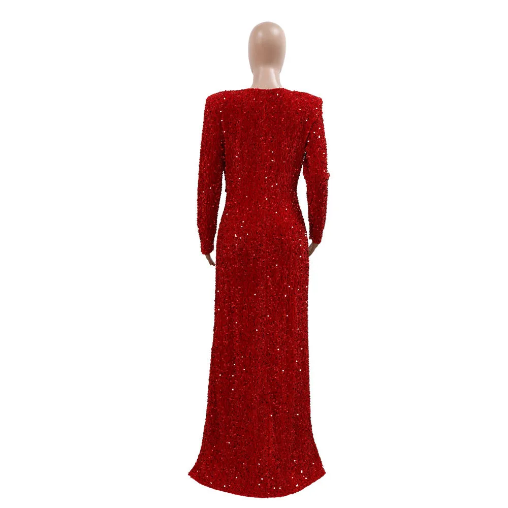 MALYBGG Sleeveless High-Slit Long Dress with Sexy Dress Set 900855LY