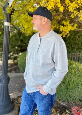 MarshLUX Henley Performance Shirt - Light Grey