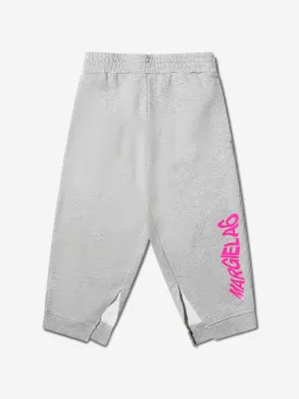 MM6 Maison Margiela Kids Logo Joggers In Grey