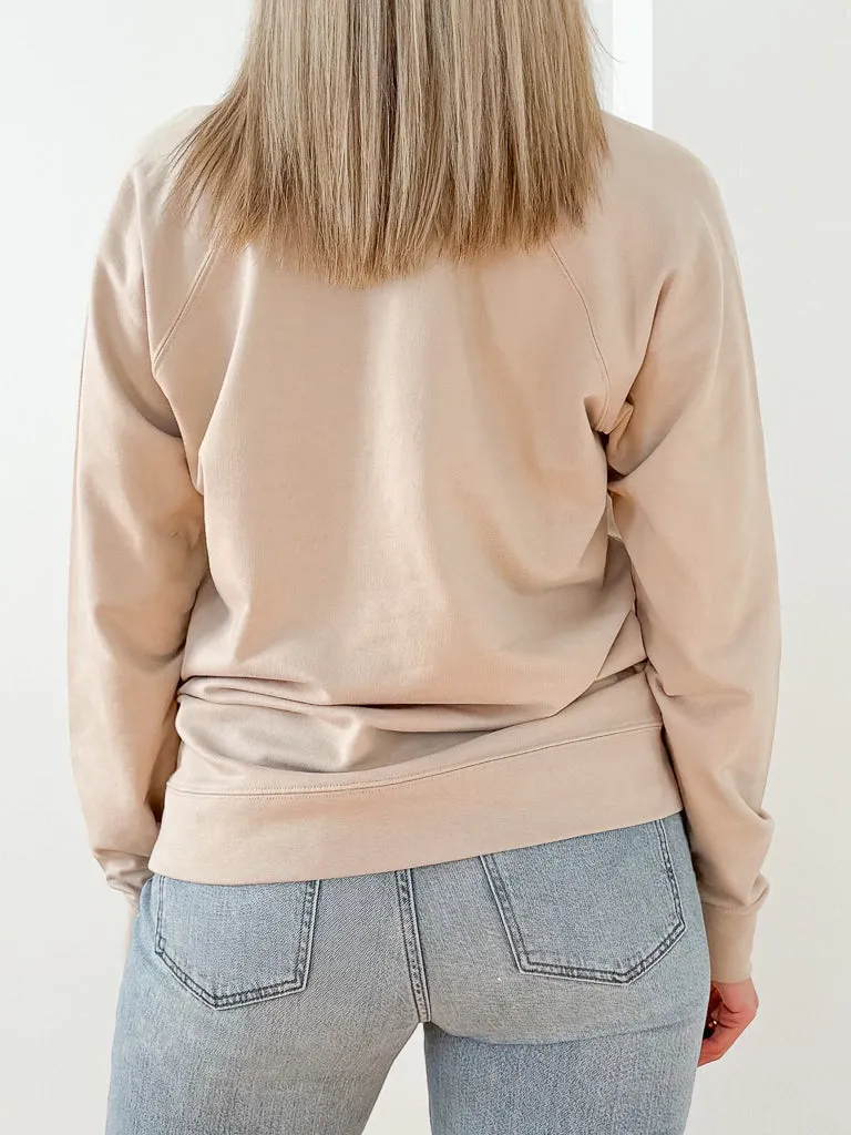 Newburgh Lightweight Sweatshirt - Tan/Black