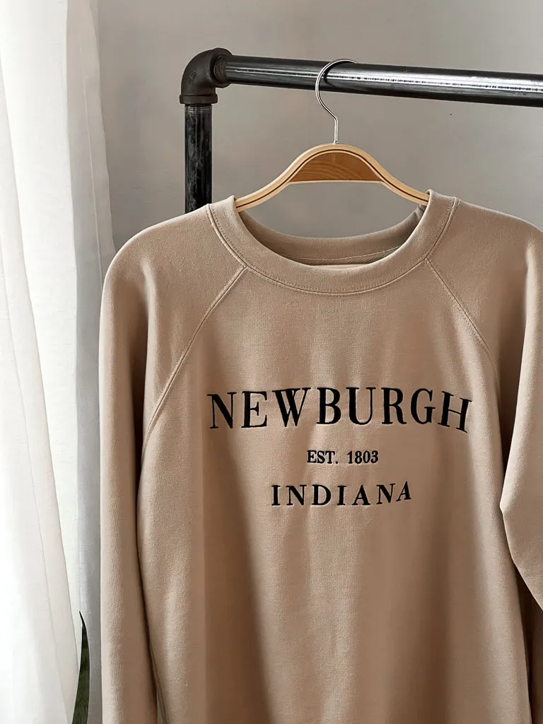 Newburgh Lightweight Sweatshirt - Tan/Black
