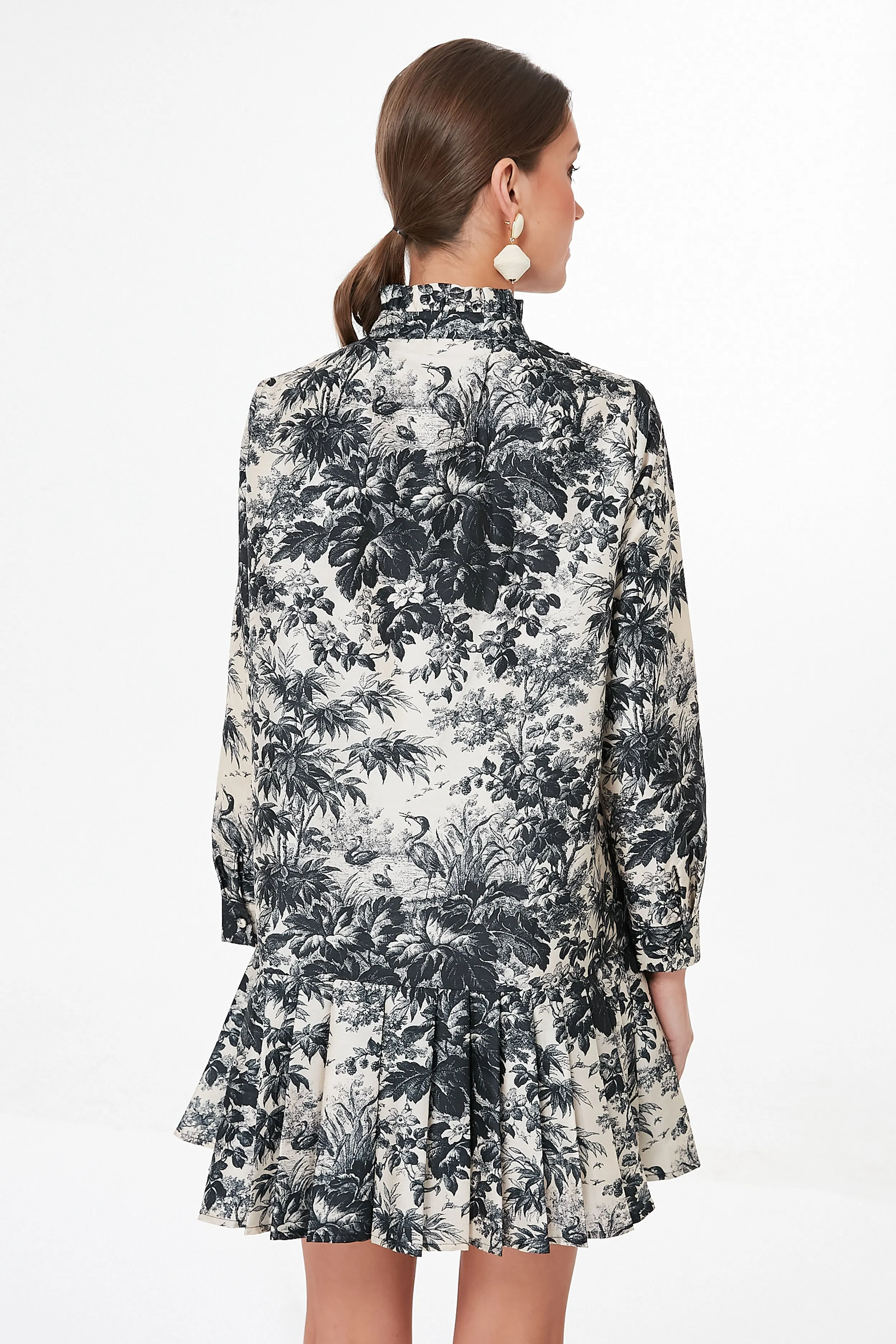 Noir Cypress Toile Tate Dress