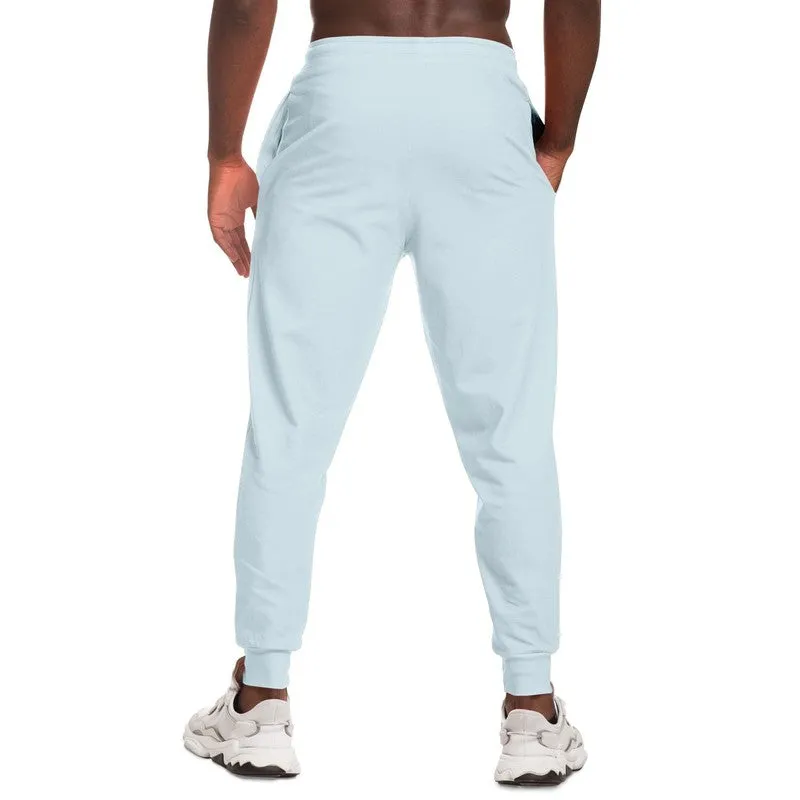 Pale Cyan Joggers | Unisex | with PLUS sizes | Bright Pale Cyan | C10M0Y0K0