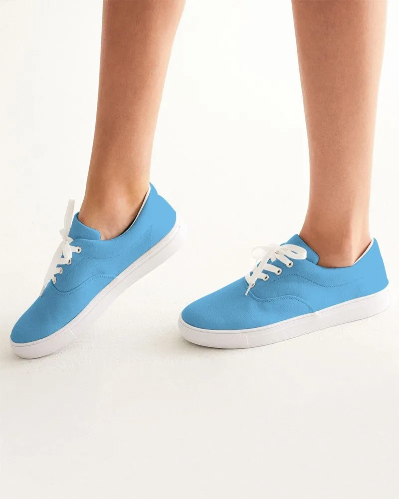 Pastel Cyan Women's Canvas Sneakers | Women's | Bright Pastel Cyan | C60M15Y0K0
