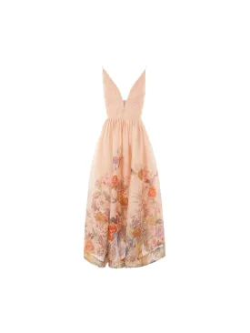 Pavilion Floral Linen Dress