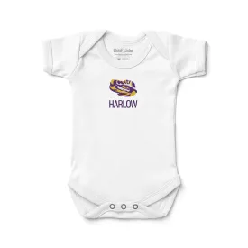 Personalized LSU Tigers Eye Bodysuit