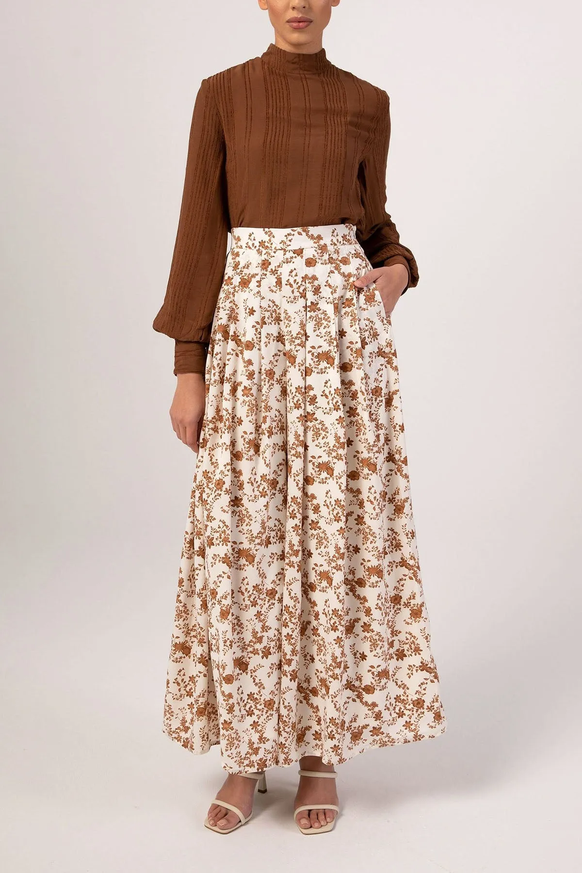 Printed High Waist Palazzo Pants