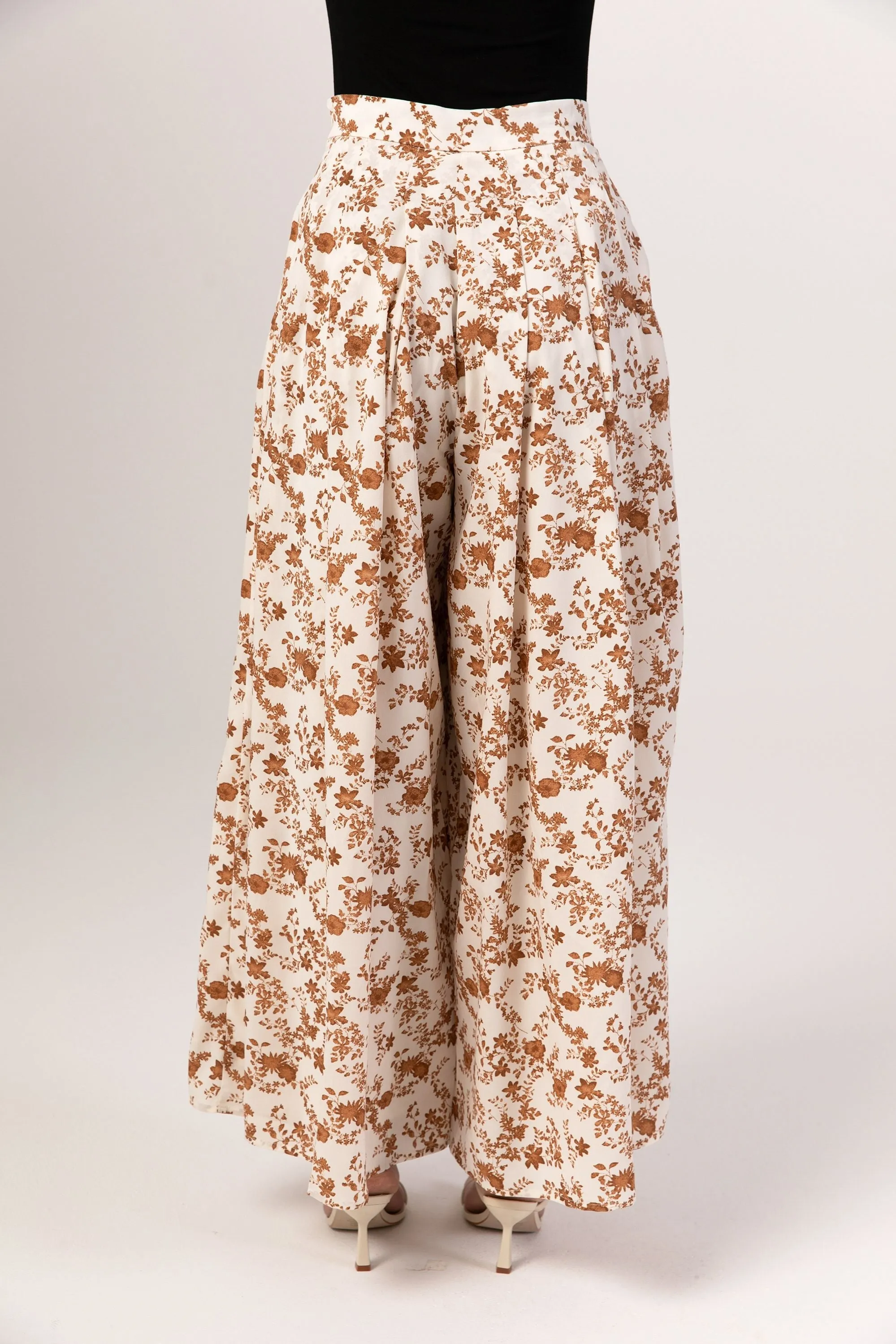 Printed High Waist Palazzo Pants