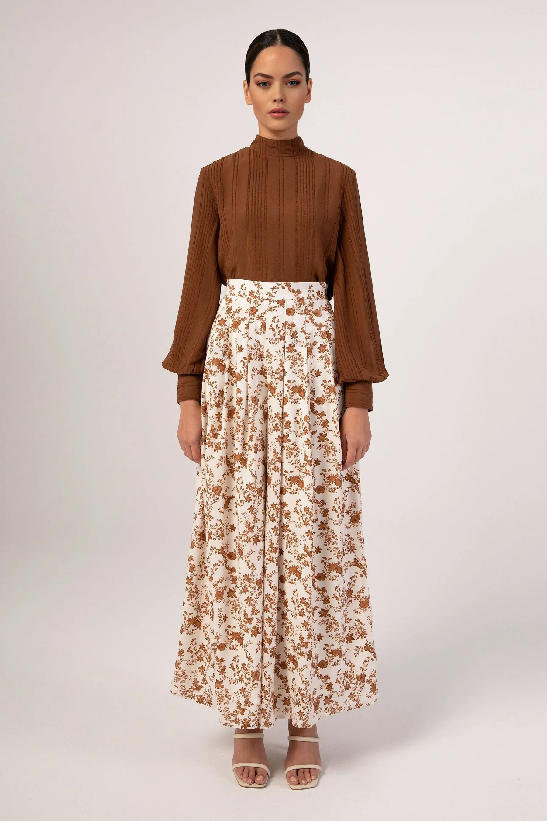 Printed High Waist Palazzo Pants