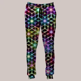 Psychedelic Joggers (UV/RGB, Eco-Friendly, Unisex, Fleece-Lined) | 2CB