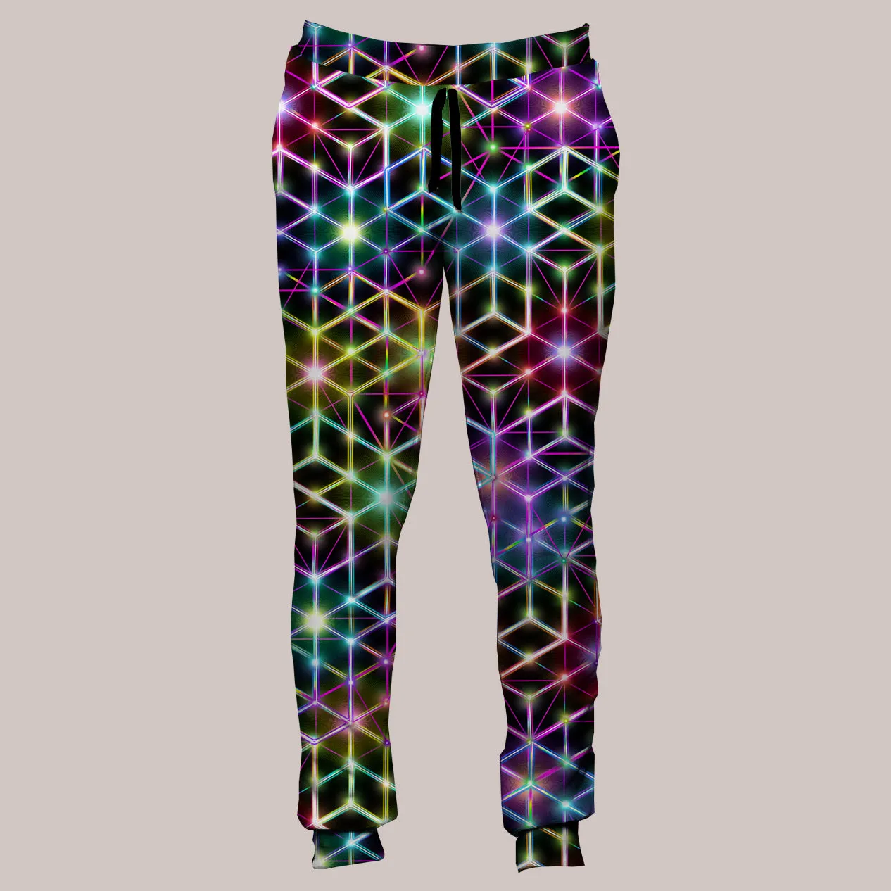 Psychedelic Joggers (UV/RGB, Eco-Friendly, Unisex, Fleece-Lined) | 2CB