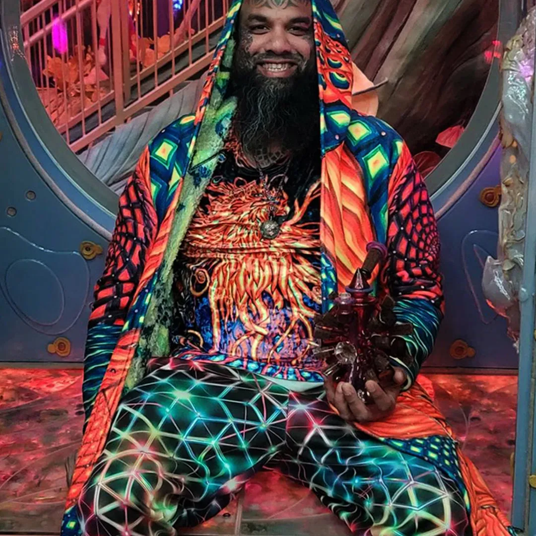 Psychedelic Joggers (UV/RGB, Eco-Friendly, Unisex, Fleece-Lined) | 2CB