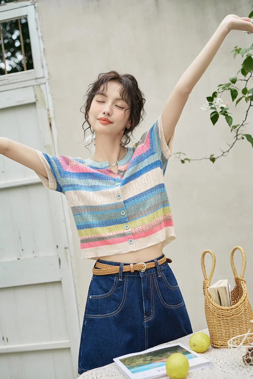 Rainbow Stripes T-shirt for Women