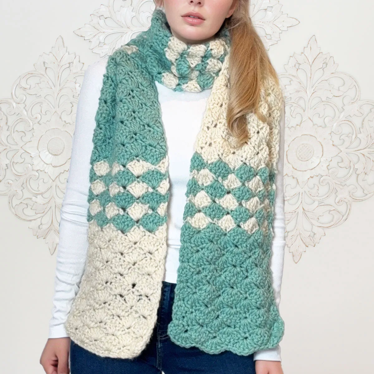 Shell Scarf Crochet Pattern