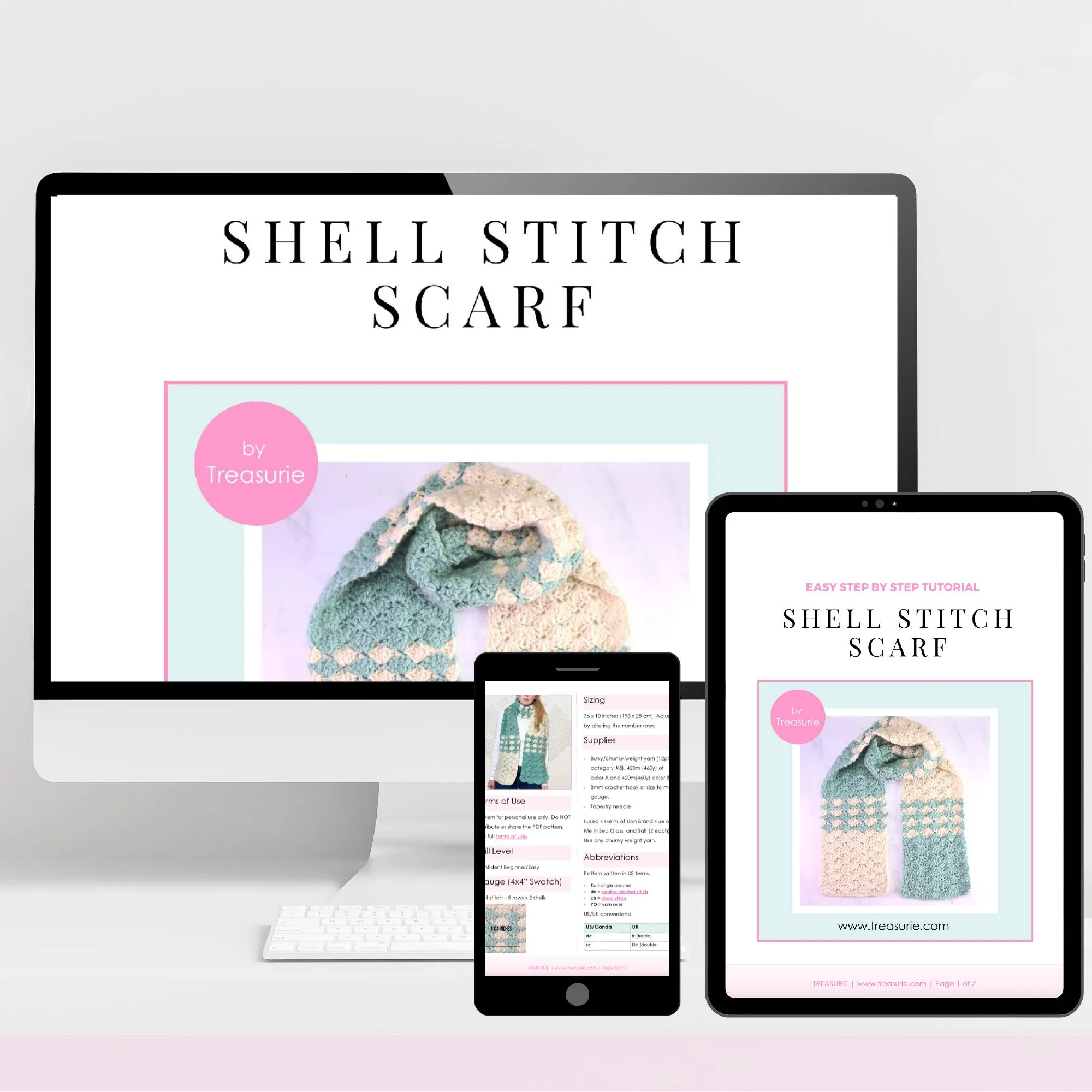 Shell Scarf Crochet Pattern
