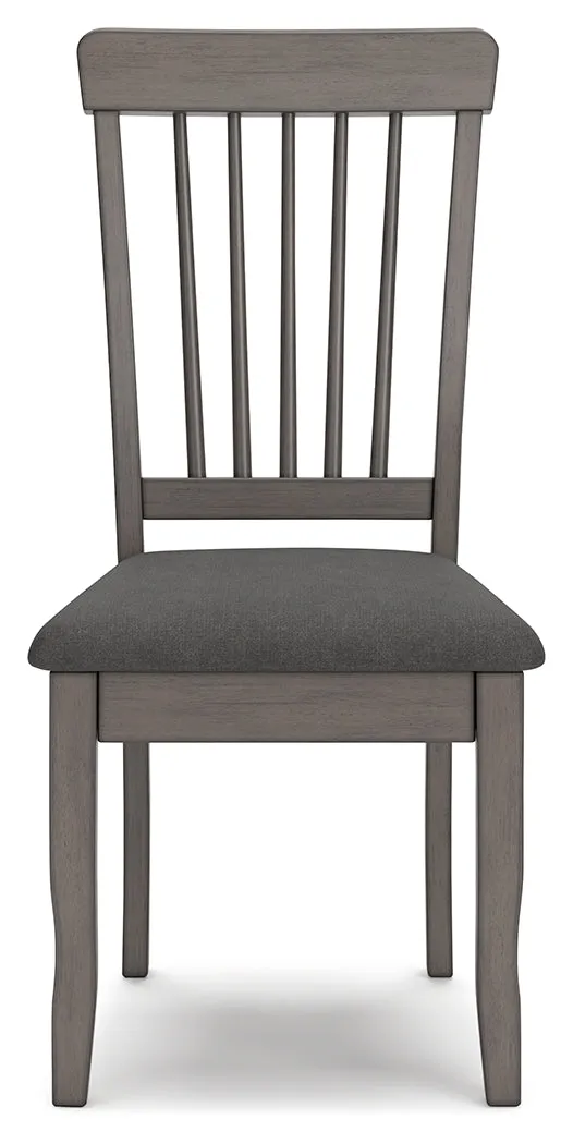 Shullden Gray Dining Chair, Set of 2