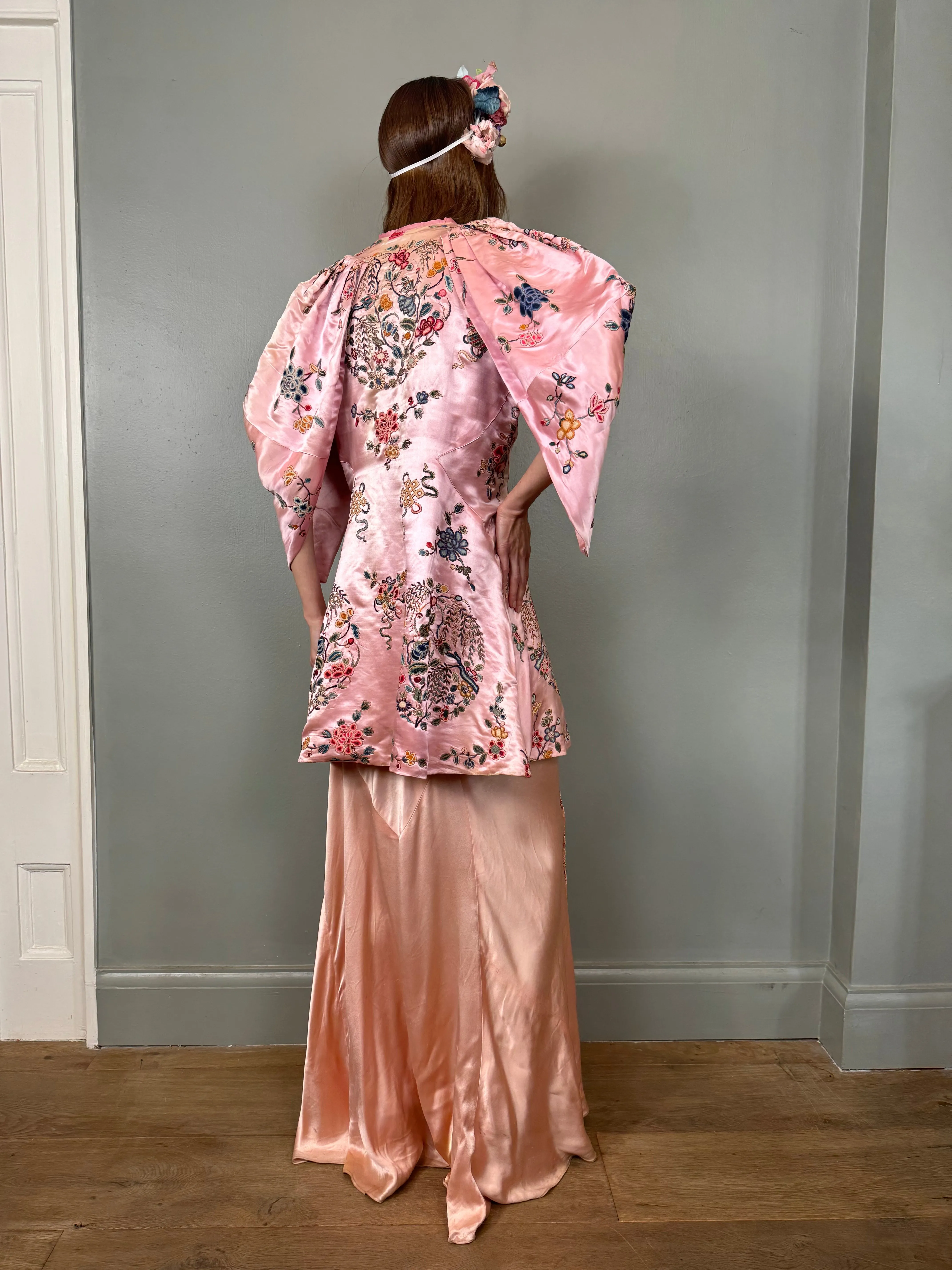 Thelma, 20s silk embroidered Oriental jacket